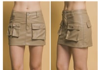 Image 4 of Straight leather skirt 