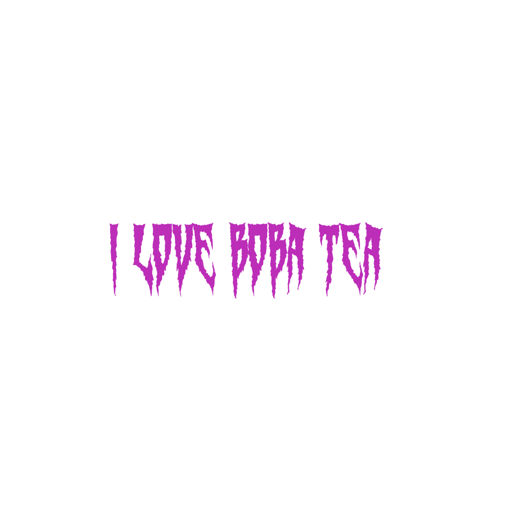 Image of I love boba tea decal pack