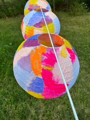 Image of Painted Paper Lanterns