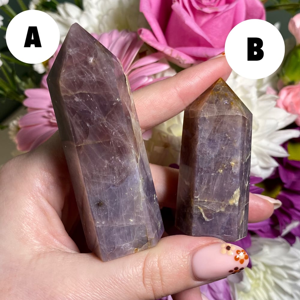 Image of Purple Rose Quartz Tower