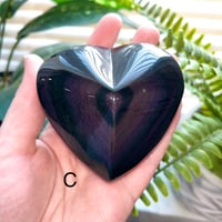 Image 4 of Rainbow Obsidian Hearts