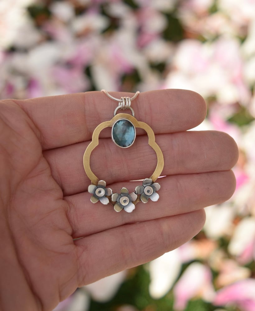 Image of Spring Forget-Me-Not Necklace