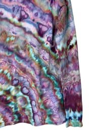 Image 11 of S Ladies Long-Sleeve Stretch Tee in Prism Agate Ice Dye
