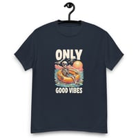 Image 3 of Unisex classic tee, Good Vibes Skeleton Funny Tee