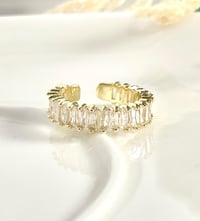 Image 1 of Rectangular Crystal Ring