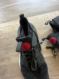 Image 2 of Nike Air black white red sneakers 