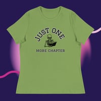 Image 4 of Just one more chapter skelly Women's Relaxed T-Shirt
