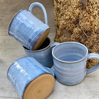Image 3 of Wave Textured Blue Grey Mug