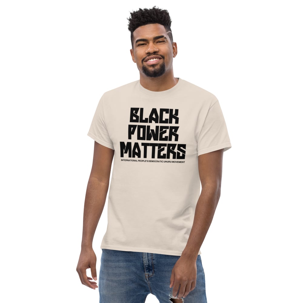 Black Power Matters InPDUM T-Shirt Black Letters