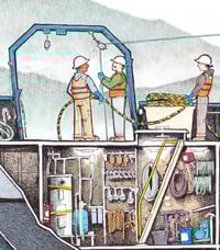 Image 3 of Dive Support Vessel No. 1 13” X 19”