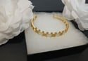 White and Gold Bangle