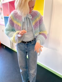 Image 4 of Sofie and Iris Dreamy Textured Cropped Mohair Cardigan