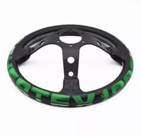 Image 3 of VERTEX 13'' Green Embroided Steering Wheel