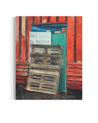 Image 2 of Painting / maleri / "IB – Malerdrømme og tankestreger – Projektet i Ballonparken" / 30x40 cm