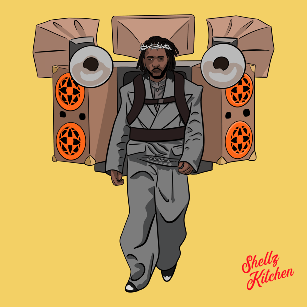 Image of Kendrick carry the Culture ( 8 X 8 inch, limited edition and framed)
