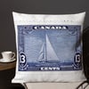 Stamp - Canada - Boat - 13 Cents - Premium Cushion / Pillow