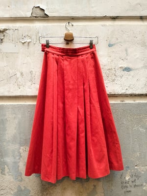 Gonnellone rosso fragola