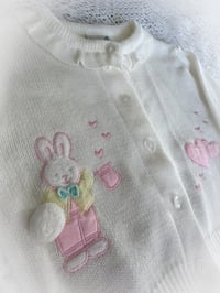 Image 2 of Bunny Cardigan 9-12m