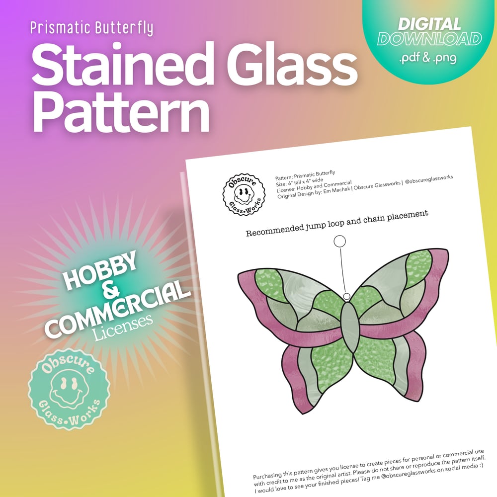 Image of Prismatic Butterfly (Digital Pattern Only)