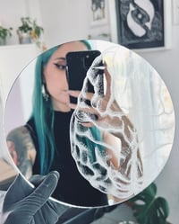 Image 1 of brain - 20 cm round mirror