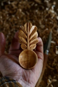 Image 1 of . Oak leaf Coffee Scoop .