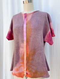 Image 1 of Holly Stalder Hand Dyed Snap Front Sweatshirt 