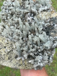 Image 16 of Large Quartz Crystal Points Cluster with inclusions & Fluorite | China #2887