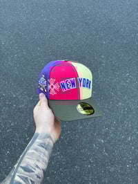 Image 1 of BEACH BALL PANELED NEW YORK METS CUSTOM FITTED CAP