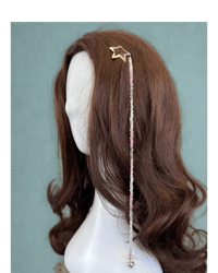 Image 1 of Pretty In Pink Beaded  Hair Clip