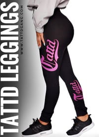 BLACK/PINK 🖤🩷TATTD LEGGINGS!!!