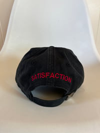 Image 2 of “SATISFACTION” EMBROIDERED HAT BLACK (PRE-ORDER)