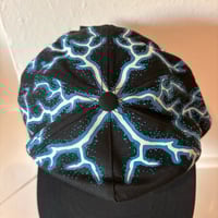 Image 5 of VINTAGE DAYTONA BIKE WEEK TRUCKER HAT THUNDERBOLT ALL OVER PATTERN 