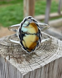 Image 3 of Aloe Variscite Heavy Twist Cuff 