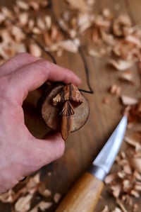 Image 6 of Spalted Beech Mushroom Pendant 