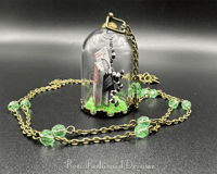 Image 5 of (Limited Edition) Uranium Accented Handbook For The Recently Deceased Dome Necklace