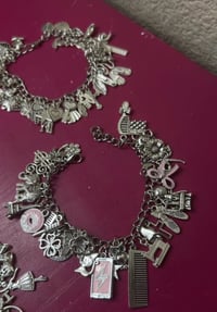 Image 5 of Full Silver Charm Bracelets 