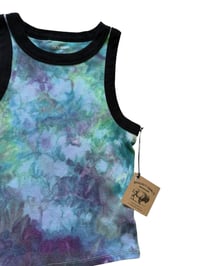 Image 6 of M Ladies Fitted Knit Contrast Tank in Mermaid  Ice Dye