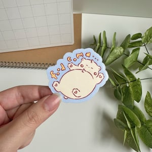 Image of Food Coma Waterproof Sticker