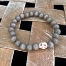 Image 2 of Grey Skullie Bracelet