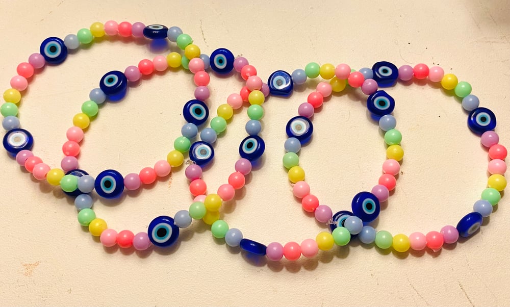 Image of Evil Eye Rainbow Bracelets