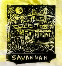 Image 7 of Savannah tourism  16x16  block print