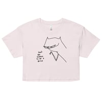 Image 3 of dont be scared Women’s crop top 
