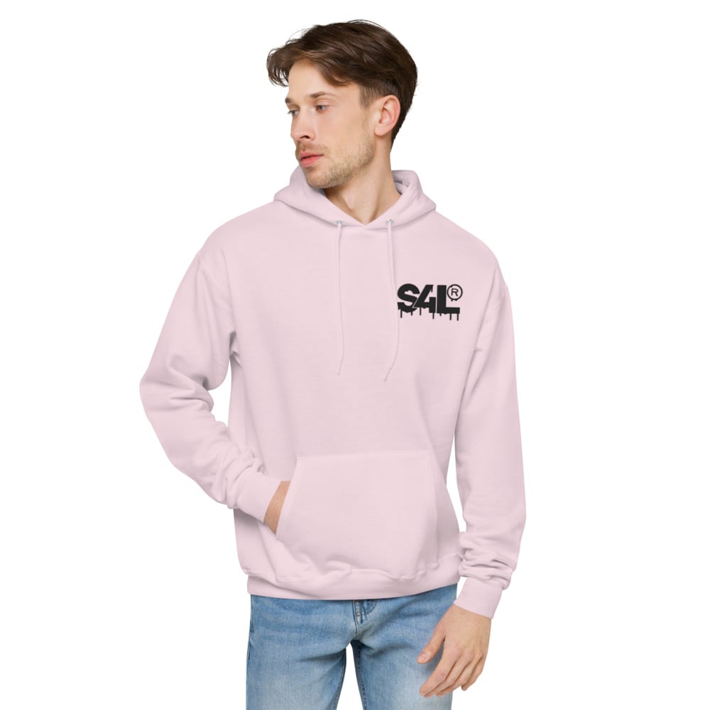Image of Unisex fleece hoodie Pink S4L