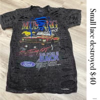 Small Mustang lace destroyed
