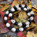 Image 1 of Black Full Skullie Bracelet
