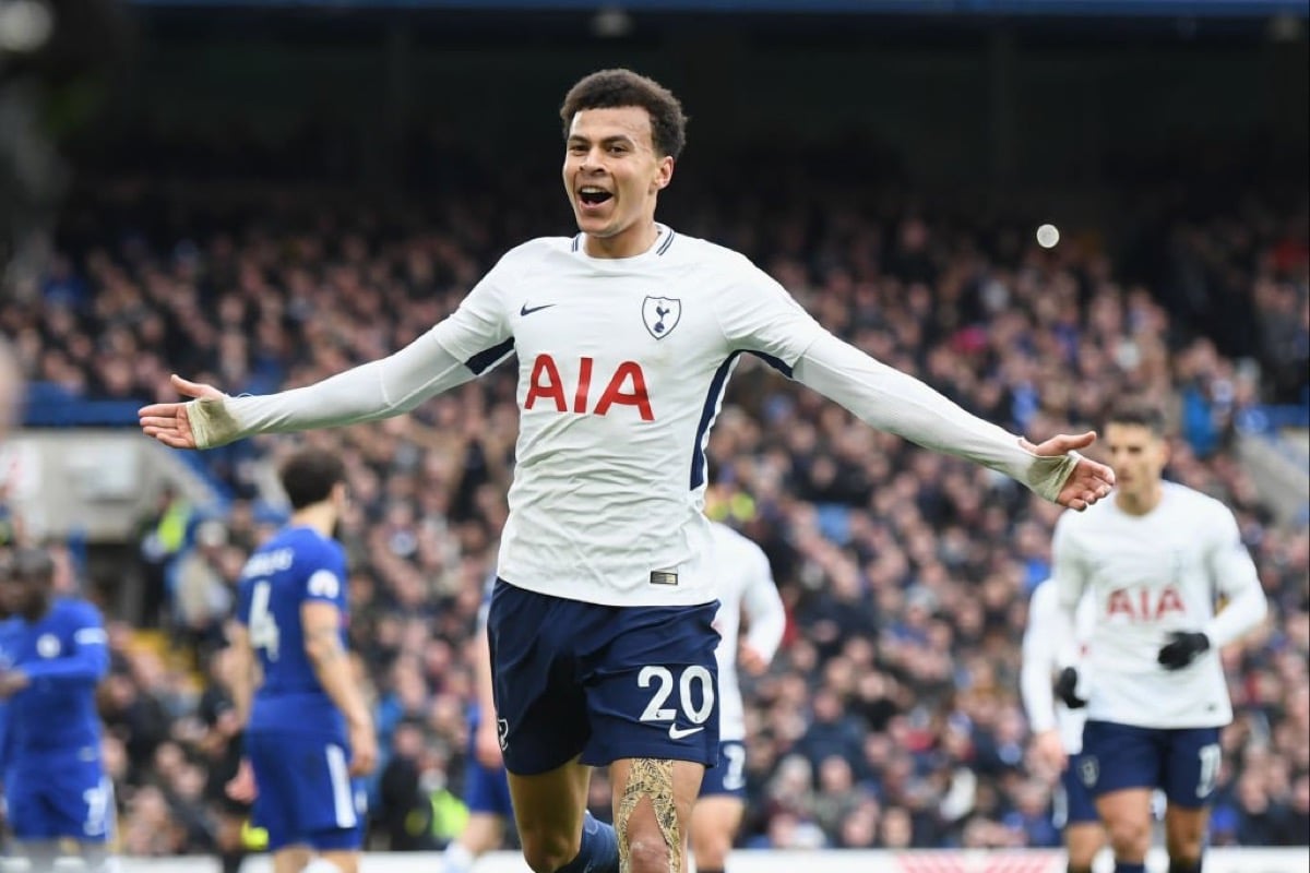 Image of Tottenham Hotspur “DELE 20” 2017/18 Home Shirt + PL patches 