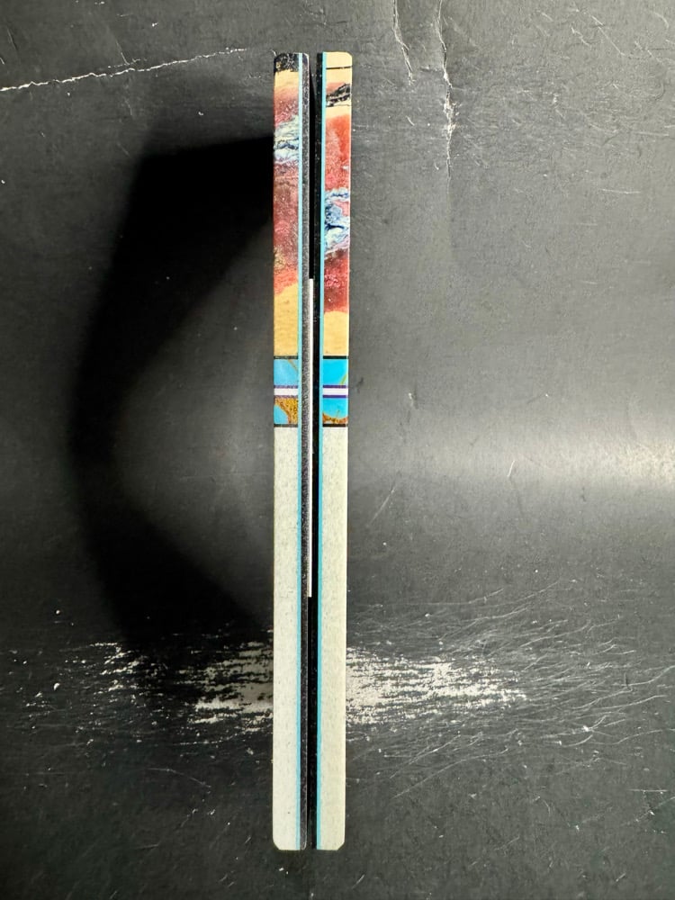 Image of Mammoth Tusk & Glass Fiber Segmented Knife Scales 