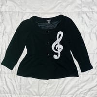 Image 1 of music peacoat