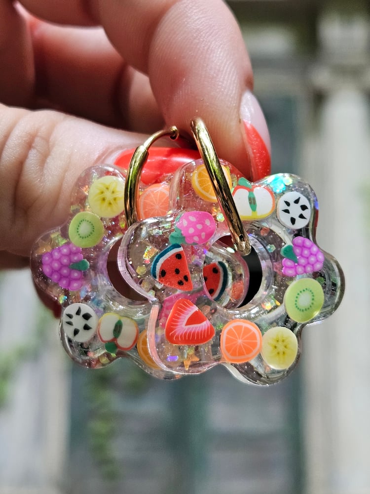 Image of Fruit  Hoops **SILVER**