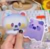 3D Ghost Hammies - Stickers